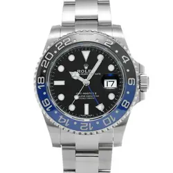 USED ROLEX GMT MASTER II 116710BLNR BLACK CASE: 40×40MM MEN'S WATCH #1013015