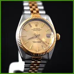 ROLEX 6827 DATEJUST 14K STAINLESS STEEL 31MM MIDSIZE WATCH
