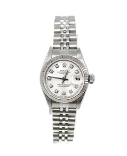 ROLEX DATEJUST DIAMOND STAINLESS STEEL WATCH 79160
