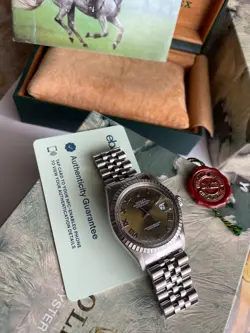 ROLEX DATEJUST 16030 36MM AUTOMATIC WATCH RARE ORIGINAL TROPICAL DIAL WITH BOX