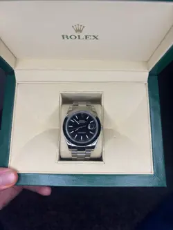 ROLEX OYSTER PERPETUAL DATE 15200 34MM BLACK DIAL