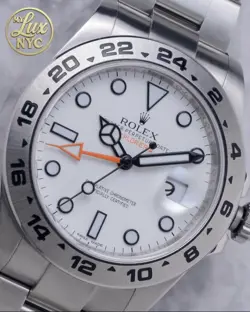 NEW/UNWORN ROLEX EXPLORER II, WHITE DIAL, 42MM, REF. 226570, COMPLETE SET 2025