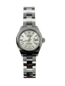 ROLEX DATEJUST 28MM LADIES 279160 STAINLESS STEEL AUTOMATIC WATCH SILVER