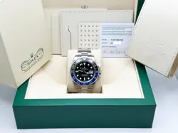 ROLEX GMT MASTER II BATMAN 116710BLNR BLACK BLUE CERAMIC STAINLESS STEEL CPO