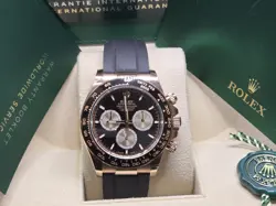 ROLEX COSMOGRAPH DAYTONA 126515LN BLACK TWO-PIECE STRAP WITH BLACK BEZEL