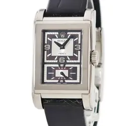 ROLEX CELLINI PRINCE 5443/9 D K18WG HAND-WIND MEN #HD181