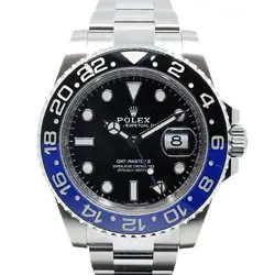 USED ROLEX GMT MASTER 2 126710BLNR BLACK MEN'S WATCH #1031015
