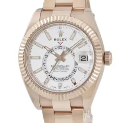 ROLEX SKY-DWELLER 326935 RANDOM K18EVEROSE GOLD SOLID GMT AUTOMATIC MEN #HD007