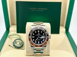 ROLEX 126711CHNR GMT MASTER II ROOTBEER CERAMIC 18K ROSE GOLD STEEL BOX BOOKLET
