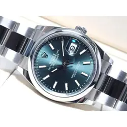 ROLEX DATEJUST 126200 MINT GREEN DIAL 36MM AUTOMATIC MEN'S WATCH