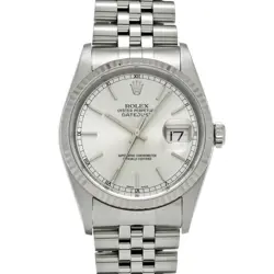 ROLEX DATEJUST 16234 SILVER DIAL 36MM AUTOMATIC STAINLESS STEEL MEN'S WATCH