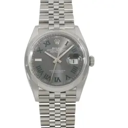 ROLEX DATEJUST 126200 SLATE ROMAN DIAL 36MM AUTOMATIC MEN'S WATCH