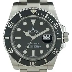 USED ROLEX SUBMARINER DATE 116610LN BLACK CASE: 40MM MEN'S WATCH #105015