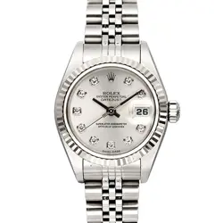 ROLEX DATEJUST 79174G 10P DIAMOND K SERIES WG 26MM #058