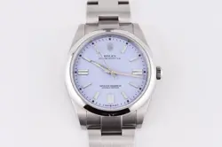 ROLEX OYSTER PERPETUAL 41MM REF. 124300 CUSTOM LAVENDER DIAL BOX AND PAPER