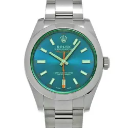 USED ROLEX MILGAUSS 116400GV BLUE CASE: 40×40MM BAND: 19CM MEN'S WATCH #107115