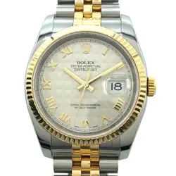 ROLEX DATEJUST 36 PYRAMID 116233 K18/SS #OK423