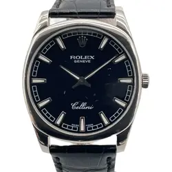 ROLEX CELLINI DANAOS BLACK BAR 4243/9 K18WG #OK525