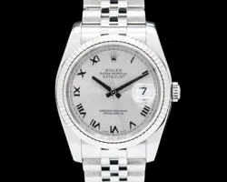 ROLEX 116234 DATEJUST SS JUBILEE SILVER ROMAN DIAL