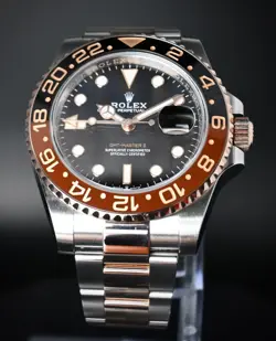 ROLEX GMT-MASTER II 126711CHNR ROOT BEER EVEROSE GOLD BOX & PAPER