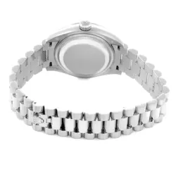 Rolex President Ice Blue Dial Diamond Platinum Ladies Watch 279136 Box Card