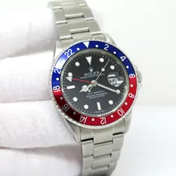 ROLEX 16710 GMT MASTER II WITH RED & BLUE BEZEL