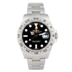 ROLEX EXPLORER II STAINLESS STEEL BLACK DIAL 42MM 216570 FULL SET