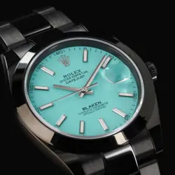 2025 BLAKEN ROLEX DATEJUST TIFFANY BLUE WITH DLC