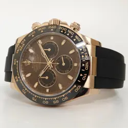 ROLEX DAYTONA SOLID 18KT ROSE GOLD CHOCOLATE DIAL OYSTERFLEX 40MM 116515LN