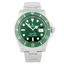 ROLEX SUBMARINER DATE HULK STAINLESS STEEL GREEN DIAL 40MM 116610LV FULL SET