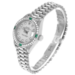 DIAMOND EMERALD WATCH