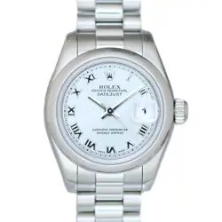 USED ROLEX DATEJUST 179166 BLUE CASE: 26.0MM BAND: 15.0CM LADIES WATCH #102015
