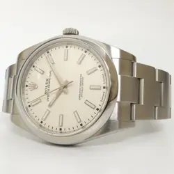 ROLEX OYSTER PERPETUAL 39 WHITE DIAL STAINLESS STEEL AUTOMATIC OYSTER 114300