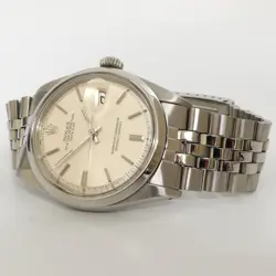 ROLEX DATEJUST 36 SILVER DIAL STAINLESS STEEL AUTOMATIC JUBILEE 1600