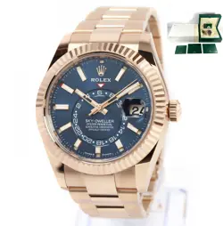 NEW 2023 ROLEX SKY-DWELLER 336935 42MM BLUE DIAL 18K ROSE GOLD BOX PAPERS
