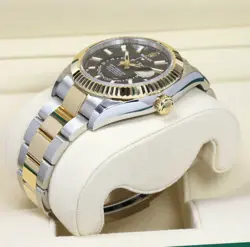 New 2023 Rolex Sky-Dweller 336933 42MM Black 18K Yg Two-Tone Box Papers