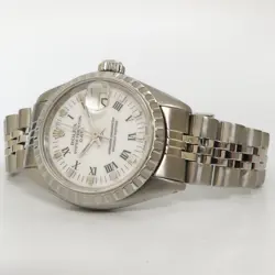 ROLEX LADY-DATEJUST STAINLESS STEEL 26MM WHITE DIAL AUTOMATIC 6916