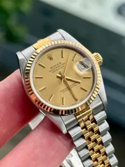 1997 Rolex Datejust 31mm 68273 Champagne Dial w/ Rolex Papers & Tags