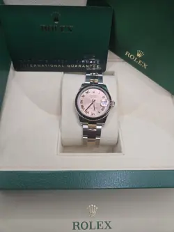 ROLEX DATEJUST 278271 PINK AND SILVER OYSTER BRACELET WITH PINK BEZEL