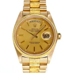 USED ROLEX DAY DATE 18078 GOLD CASE: 36.0MM BAND: 17.0CM MEN'S WATCH #103015