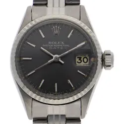 ROLEX 6517 OYSTER PERPETUAL DATE GRAY WG/SS AT