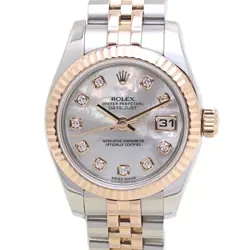 ROLEX DATEJUST WITH DIAMONDS 179171NG MOP WOMEN'S WATCH /40009