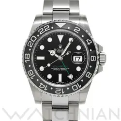 USED ROLEX GMT MASTER II 116710LN BLACK CASE: 40×40MM MEN'S WATCH #1014015