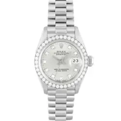 ROLEX DATEJUST 69136G PLATINUM PRESIDENT BRACELET #008