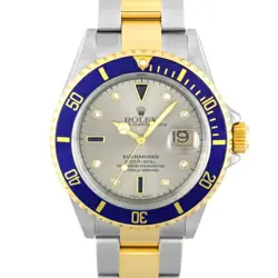 ROLEX SUBMARINER 16613SG DATE DISPLAY COMBI DIVER'S WATCH #001