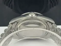 Rolex 36mm Datejust Mens 2002 Stainless Steel Jubilee White Roman Dial Ref 16234