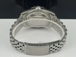 Rolex 36mm Datejust Mens 2002 Stainless Steel Jubilee White Roman Dial Ref 16234