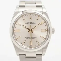 ROLEX OYSTER PERPETUAL 126000 SS SS AT SILVER-FACE 1 EXTRA LINK