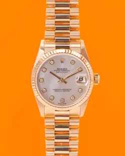 ROLEX DATEJUST 31MM 68278 YELLOW GOLD MOP DIAMOND DIAL PRESIDENTIAL BRACELET 199