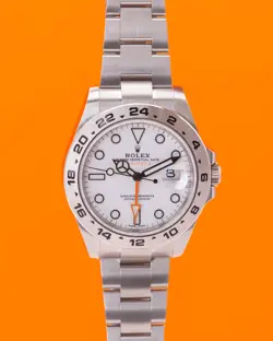 ROLEX EXPLORER II 42MM 216570 WHITE DIAL 2018